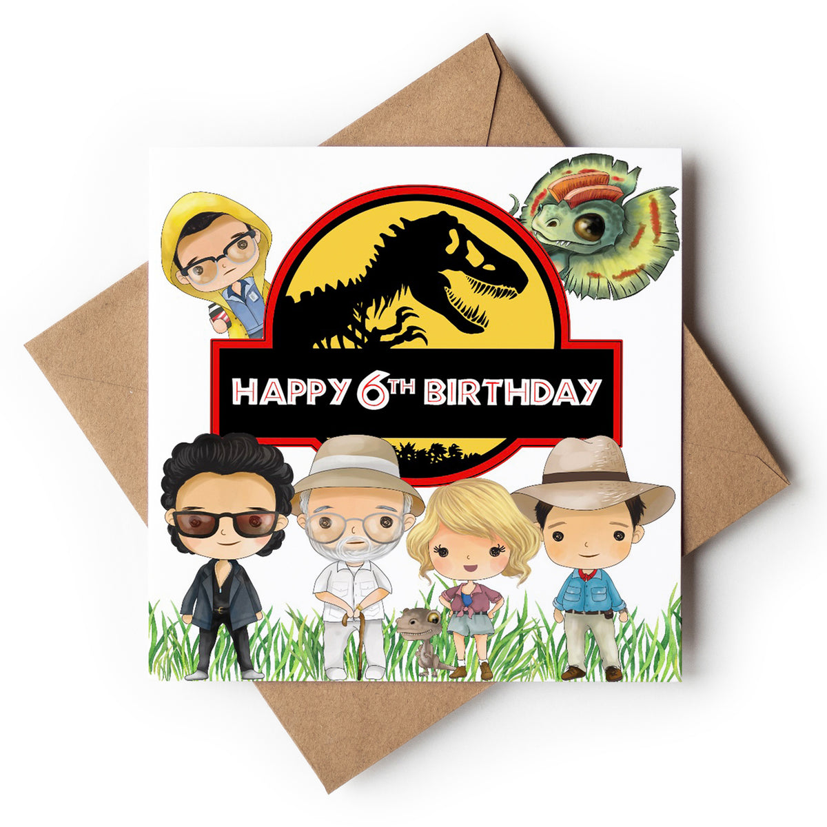 Danilo Happy Birthday Jurassic World Karte – Offizielle Geburtstagskarte Mit Umschlag