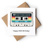 40th Birthday Retro Tape