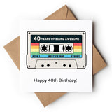 40th Birthday Retro Tape