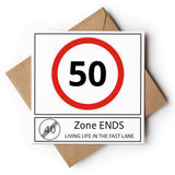 50th Birthday Speed Sign