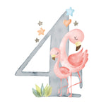 Age 4 Flamingoes