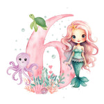 Age 6 Mermaid And Octopus
