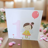 Age 1 Birthday Girl