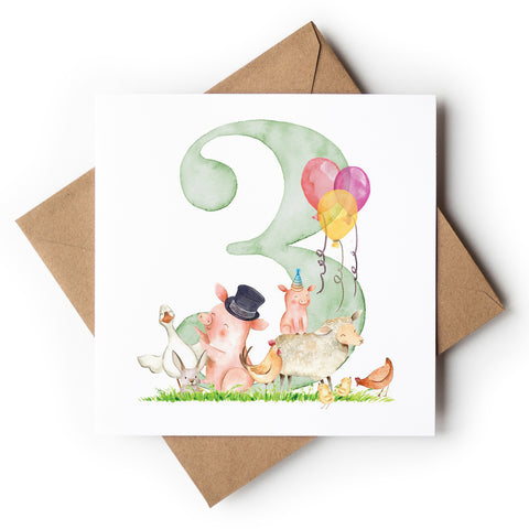 Age 3 Farm Animals