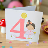 Age 4 Birthday Girl