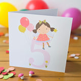 Age 5 Birthday Girl