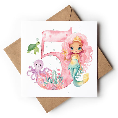 Age 5 Mermaid And Octopus