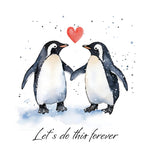 Happy Anniversary Penguin Couple