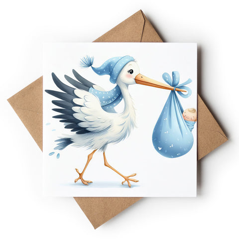 Baby Boy Stork