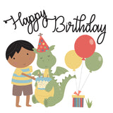 Birthday Boy With Dragon