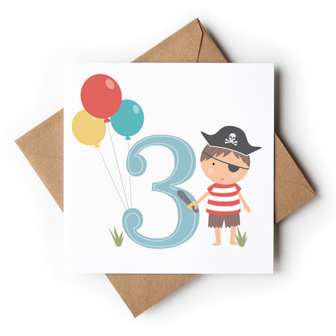 Age 3 Birthday Boy