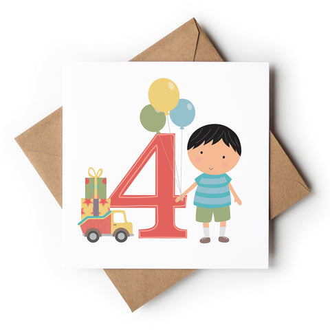 Age 4 Birthday Boy
