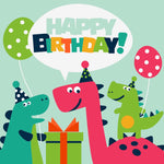Colourful Birthday Dinosaurs