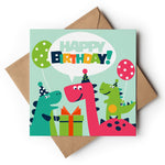 Colourful Birthday Dinosaurs