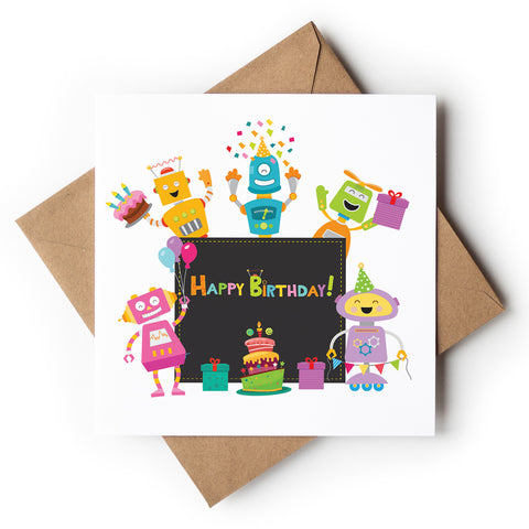 Colourful Party Robots