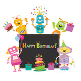 Colourful Party Robots