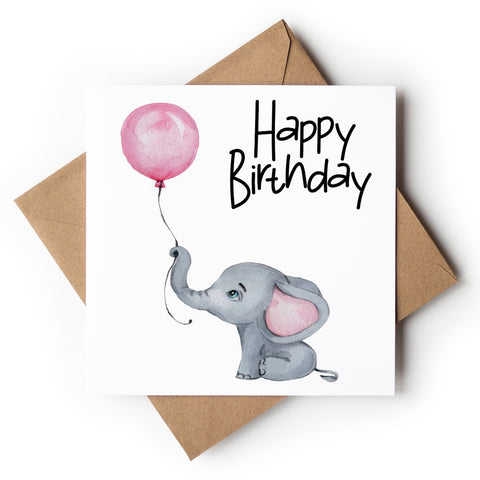 Elephant With Balloons