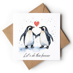 Happy Anniversary Penguin Couple
