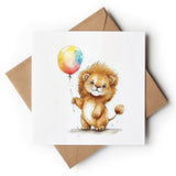 Lion With Balloons