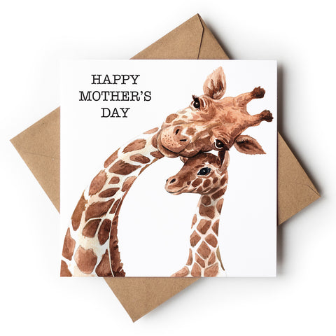 Mummy Giraffe And Baby