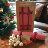 Xmas Crackers - Box of 6 - Red Christmas Trees