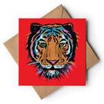 Colourful Tiger Face