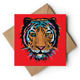 Colourful Tiger Face