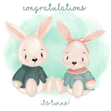 Twin Bunnies - Boy And Girl