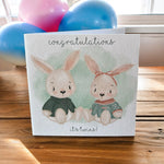 Twin Bunnies - Boy And Girl
