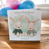 Twin Bunnies - Boy And Girl