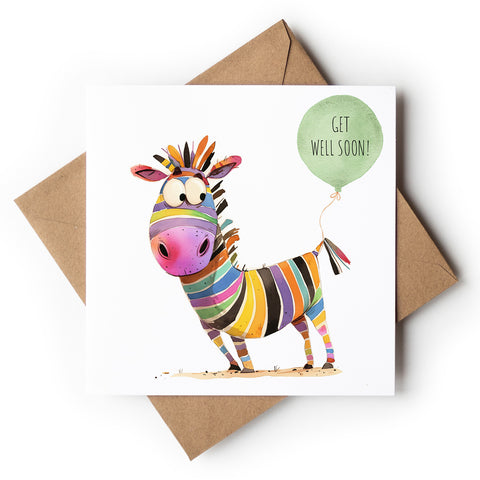 Zebra Get Well Soon