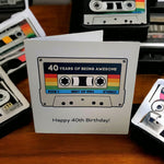 40th Birthday Retro Tape