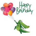 Crocodile With Balloons