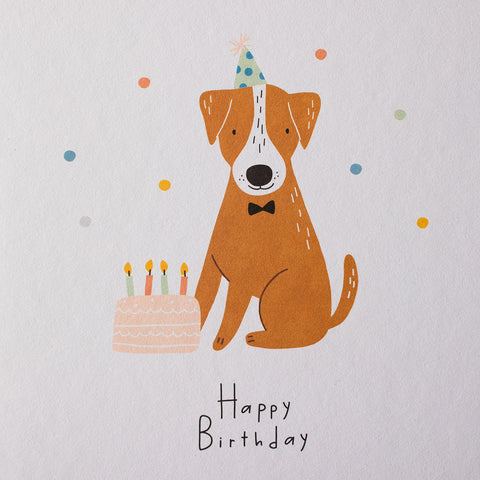 Dog With Birthday Cake