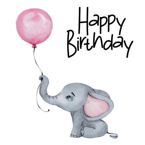 Elephant With Balloons