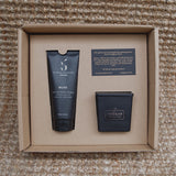 Musk For Men Body Scrub With Small Tobacco And Vanilla Candle