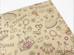 Princess - Recycled Kraft Wrapping Paper Sheet