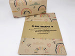 Rainbows and Hearts - Recycled Kraft Wrapping Paper Sheet